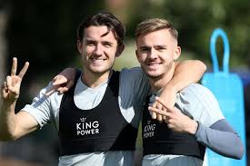 Leicester England September 13 Ben Chilwell And James Maddison During The Leicester City Training Sessi James Maddison Leicester City England National Team