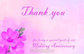 50 Thank You Messages For Anniversary Wishes » True Love Words