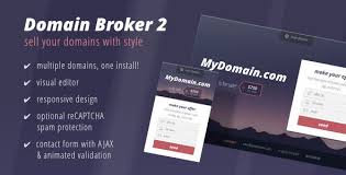 Download Free Domain Broker 2 Landing Page To Sell Domains Contact Form Landing P Things To Sell Landing Page Domain