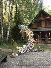Outdoor Vintage Wedding Backdrop Wedding Outdoorweddings Weddingideas Weddings Wedding Lights Wedding Scene Outdoor Wedding