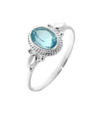 Inspirées de la lithothérapie et des vertus du pouvoir de pierres, ces sublimes boucles d'oreilles en pierre semi précieuse vous apporterons charme et bien. Bague Argent Topaze Bleue Traitee Pierre Ovale 7x5mm Ref 32064