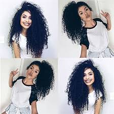 A hair length chart is a great reference point when talking about hair length with your hairdresser. 24inch Natural 3b 3c Kinky Curly Human Hair Clip In Extensions Brazilian Virgin Remy Hair Natural Kinky Curly Clip In Human Hair Extension Buy Online In Japan At Desertcart Jp 54040897