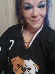 Wearing my new T-shirt what my sister got me for Christmas. What better to  pair it up with the Hex necklace.