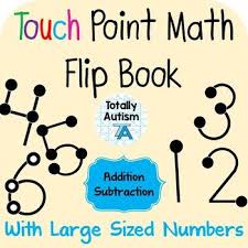 Touch Number Flip Book Addition And Subtraction For Special Ed Addition And Subtraction Touch Math Touch Point Math