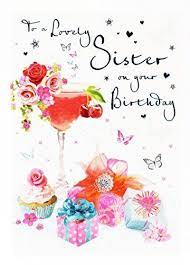 Special people in your life deserve special greetings and your sister is definitely one of them. Happy Birthday Greeting Card For Sister Hallmark Girly Mo Https Www Amaz Happy Birthday Greetings Happy Birthday Wishes Cards Happy Birthday Greeting Card