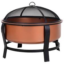 It's very possible that your copper fire pit will outlast you. Copper Fire Pits Outdoor Heating The Home Depot
