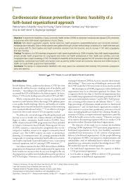 PDF) Cardiovascular disease prevention in Ghana: Feasibility of a  faith-based organizational approach
