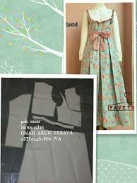 Gak usah khawatir disini saya akan menjelaskan cara. Pin Oleh Hjharni Di Gamis Pola Pakaian Gaun Motif Bunga Desain Blus