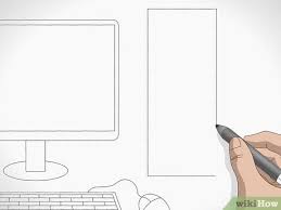 Computer systems consist of hardware and software. 4 Ways To Draw A Computer Wikihow