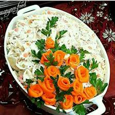 تزیین سالاد ماکارونی O Gastronomy Food Food Decoration Salad Presentation
