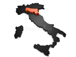 La geografia che piace ai bambini: Italy 3d Black And Orange Map With Emilia Romagna Region Highlighted Stock Illustration Illustration Of Region Romagna 100451891