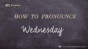 Learn how to say wednesday in spanish.the #spanish word for #wednesday is #miércoles.this video shows how to pronounce miércoles.[wear headphones for a bette. How To Pronounce Wednesday Wednesday Pronunciation Youtube