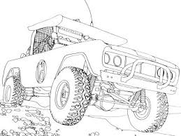 Encourage your children to draw their favorite trucks. Jeep Off Road Coloring Page Off Road Car Car Coloring Pages Truck Coloring Pages Coloring Pages Offroad Vehicles
