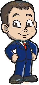 A Boy In Suit And Tie Cartoon Kids Suit And Tie Cartoon