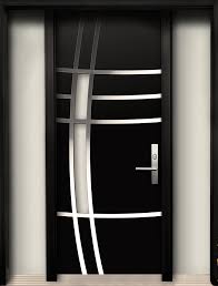 We design our doors to mitigate troublesome microbial entry points. Modern Wood Door With Stainless Steel Design