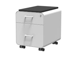 Add to favorites rustic brown industrial rolling file cabinet, mobile office cabinet on wheels, with 2 drawers. Workstream By Monoprice Rolling Round Corner 2 Drawer File Cabinet With Seat Cushion White Monoprice Com
