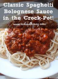 Crock Pot Spaghetti Bolognese Sauce Recipe Recipes Food Bolognese Sauce