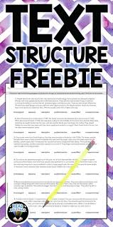 Free Informational Text Structure Worksheet Activity Distance Learning Informational Text Structures Text Structure Worksheets Text Structure Activities