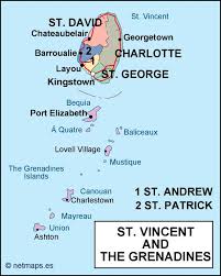 Saint vincent has a french and british colonial history and is now part of the organisation of eastern caribbean states, caricom, the commonwealth of nations, the bolivarian alliance for the americas and the community of latin american and caribbean states (celac). St Vincent And The Grenadines Political Map Eps Illustrator Map Vector World Maps