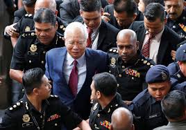 A court in malaysia has sentenced former pm najib razak to 12 years in jail after finding him guilty on all seven counts in the first of. Former Malaysian Leader Najib Razak Pleads Not Guilty To Corruption Charges In 1mdb Case The Japan Times