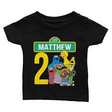 1st birthday elmo room decorating kit 10 piece party supplies elmo sesame street fun to be one! Personalized Sesame Street Birthday Shirt Cuztom Threadz