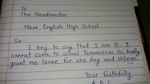 Image Result For Application For Sick Leave 8th Class Essay Writing Skills Writing Skills Essay Writing
