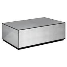 Tila Modern Industrial Black Mirror Block Coffee Table Kathy Kuo Home Mirrored Coffee Tables Contemporary Coffee Table Coffee Table
