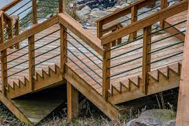 A compilation of public outdoor stairway information. Deck Stair Landing Design Ideas Increase Your Home S Value Seal A Deck