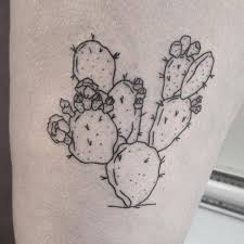 C W E B B On Instagram Prickly Pear Cactus For Shauna Thanks Again Tattoos Cactus Tattoo Cactus Outline