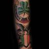 German and irish flag tattoos design. 3