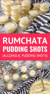 Rumchata Cinnamon Vanilla Pudding Shots Alcoholic Pudding Shots Alcoholic Desserts Pudding Shot Recipes Pudding Shots