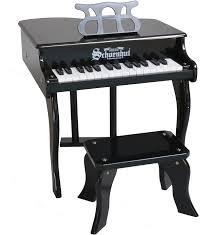The result is that this type of piano is generally has a slightly deeper tonality to its audio output. Amazon Com Schoenhut Baby Grand Piano Child Piano With Bench Learn To Play Kids Piano Keyboard For Beginners Musical Instruments For Toddlers Piano For Kids 3 Years And Up