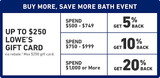 Get extra percentage off with lowe's discount code to cut the cost of your furniture bill when buy what you need. Lowes The Bath Event Continues With Buy More Save More Milled