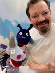 Creative Puppet Display with Books