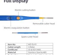 Single Use Finger Switch Telescopic Electrosurgical Pencil ...