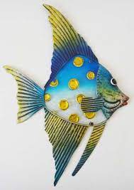 Ships free orders over $39. Metal Fish Wall Art Wall Sculpture Art Blue Wall Art