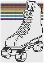 Baby hedgehog cross stitch pattern (punto cruz). Rainbow Rollerskate Cross Stitch Pattern 5 00 Via Etsy Cross Stitch Patterns Cross Stitch Cross Stitch Designs