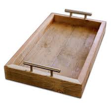 Reclaimed Wood Tray With Steel Handles Reclaimed Wood Tray Wood Diy Woodworking Projects