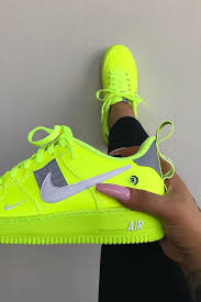 Celebrity Inspired Neon Green Sneakers Green Nike Shoes Neon Shoes Sneakers Fashion