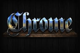 Chrome Text Styles For Photoshop Photoshop Text Text Style Photoshop Text Effects