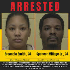 Two Arrested in Child Exploitation Case Following Multi-Agency  Investigation Both were booked into Bossier Max