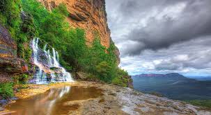 Echo point rdkatoomba 584 метра. Hd Wallpaper Katoomba Falls Blue Mountains National Park Waterfalls Wallpaper Flare