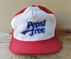 Pepsi Free Vintage 80s Original Red Mesh Trucker Hat Etsy Mesh Trucker Hat Trucker Hat Hats