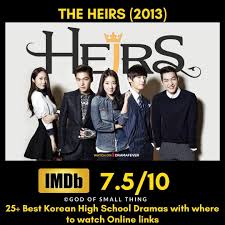Korean High School Drama The Heirs In 2020 High School Drama High School Korean Drama High School