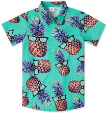 Tipsy elves has a wide variety of hawaiian shirts to move over magnum p.i., tipsy elves hawaiian shirts are here! Amazon Com Little Big Boy S Button Down Hawaiian Shirts Short Sleeve Cool Cartoon Print Aloha Dress Tops T Shirt For Kids 7 14t Clothing