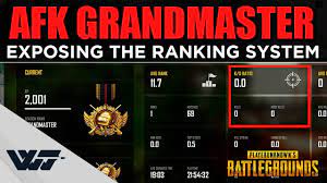 Afk Grandmaster Exposing The Ranking System Of Pubg Youtube