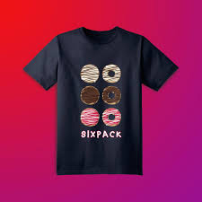 Lover Birthday T Shirt Design Ideas Show That You D Prefer A Six Pack Of Doughnuts To Six Pack Abs With This Funny Donut Shirt In Comic Desig Donut Shirt Donut Birthday Parties