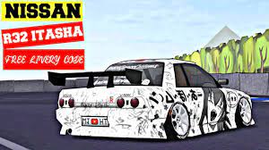 2) cara pasang livery fr legends. Fr Legends Itasha Nissan R32 Free Livery Code Youtube