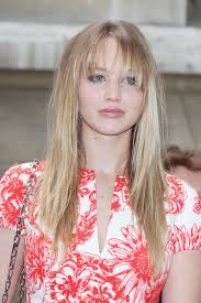 Touch device users, explore by touch or with swipe gestures. Jennifer Lawrence Long Straight Cut With Bangs Jennifer Lawrence Long Hairstyles Lookbook Stylebistro