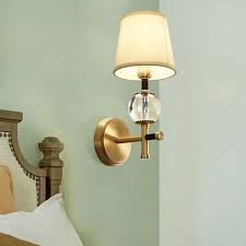 Maybe you would like to learn more about one of these? 1 2 Bulb Wall Lamp With Conic Fabric Shade Modern Style Bedroom Wall Sconce Lighting In Brass Flush Mount Wall Lights